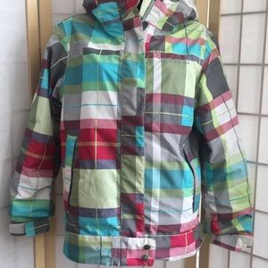 686 Ski Board Winter Coat Girls Youth Large plaid